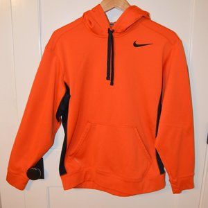 Nike Therma-FIT Hooded Fitness Pullover (Medium) (Neon Orange)